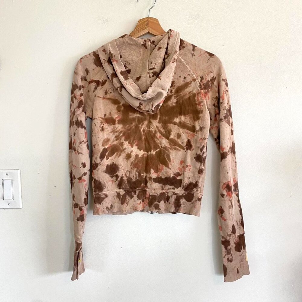 LUCKY BRAND PINK TIE DYE HOODED JACKET ZIP UP WOMENS SIZE SMALL - Picture 5 of 7